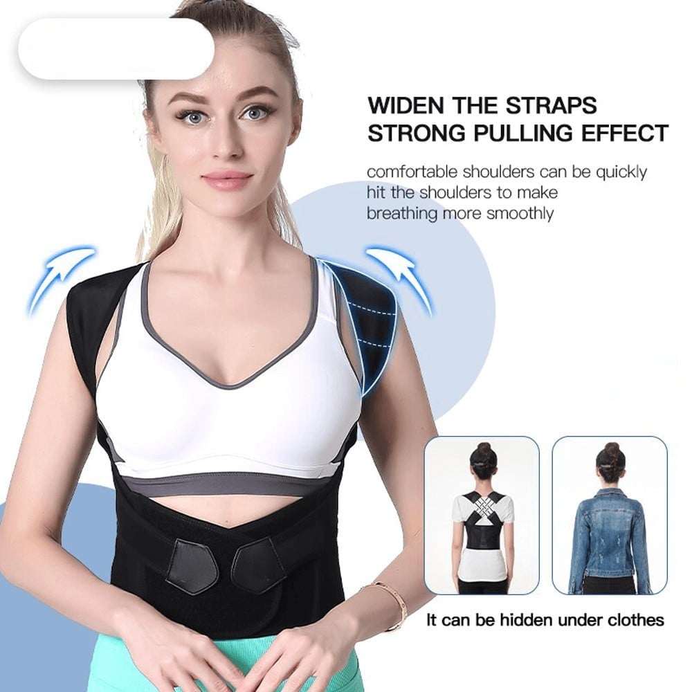 Adjustable Unisex Back Posture Belt (For Office Home Gym)