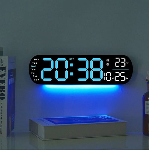2024 Upgraded Digital Wall Clock Large Display