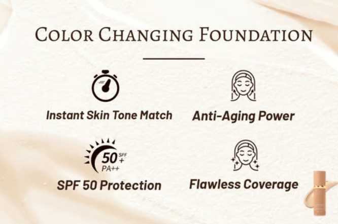 🎁 Nature - Inspired Foundation 4 in 1 - Medium Spectrum