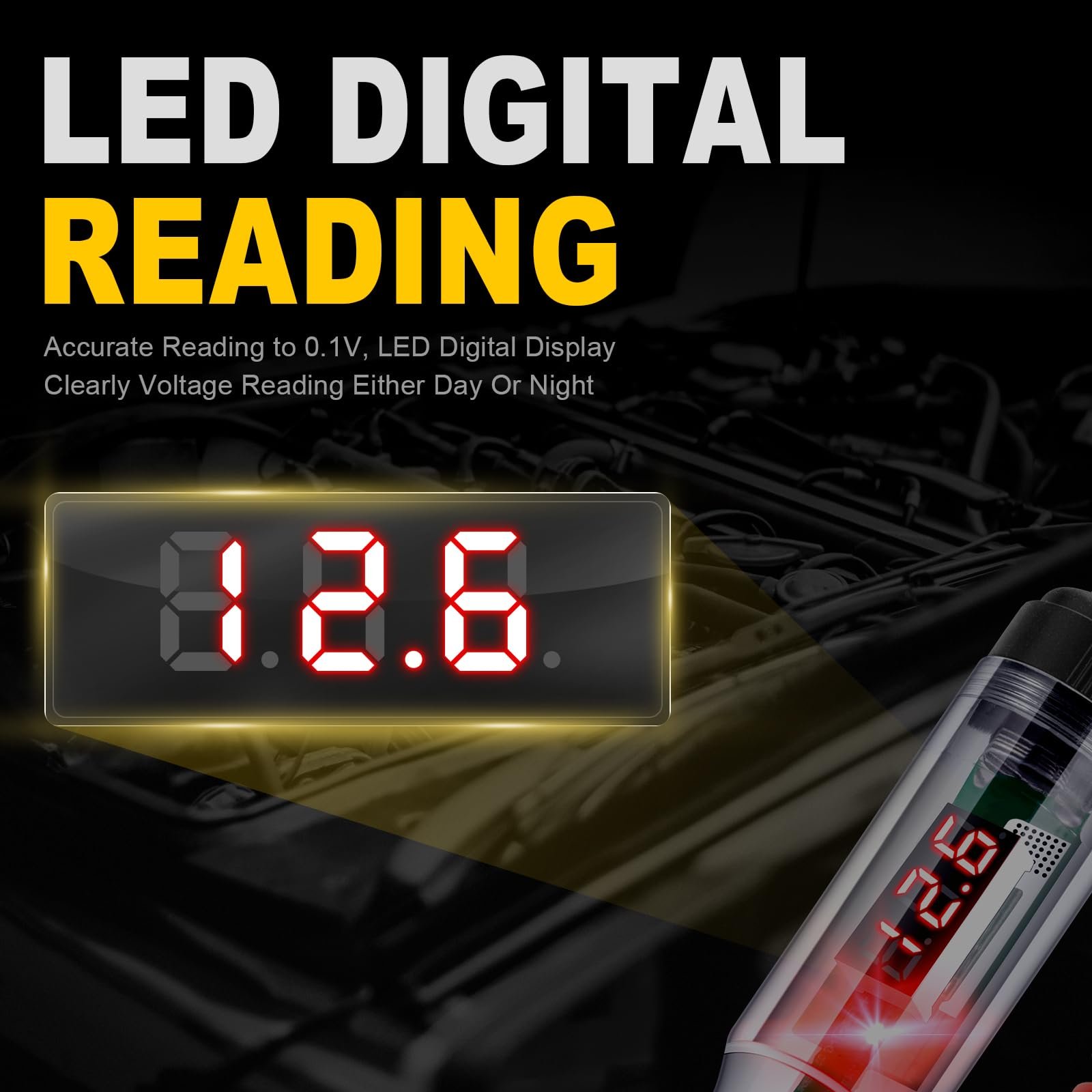 Heavy Duty 5-120V Digital LED Circuit Tester