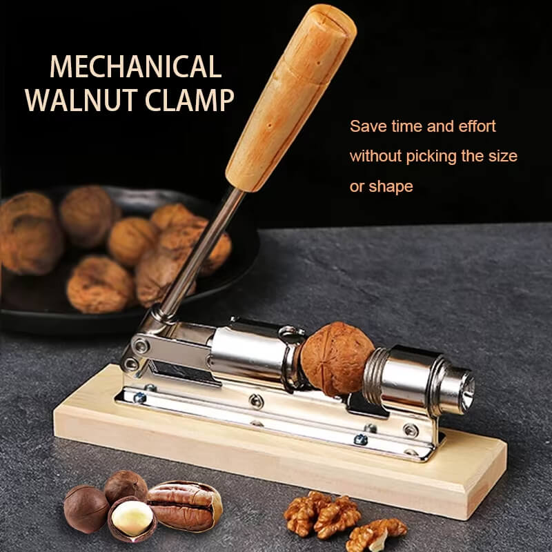 Hand Push Mechanical Walnut Clip