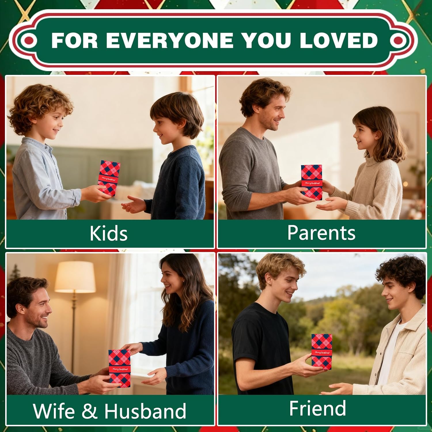 Handmade Christmas Gift Card Holder Book