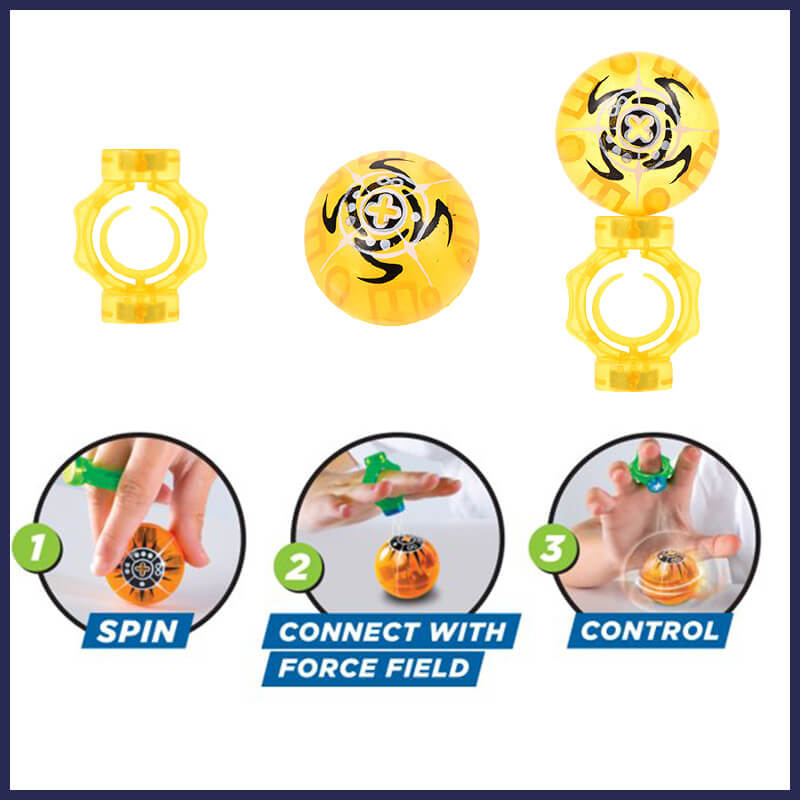 Fascinating Magnetic Rings Controlled Spinner Ball