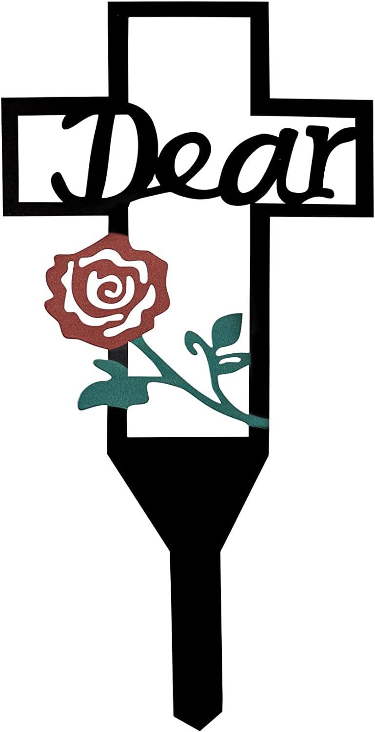 Cemetery Memorial Cross Stake for family member