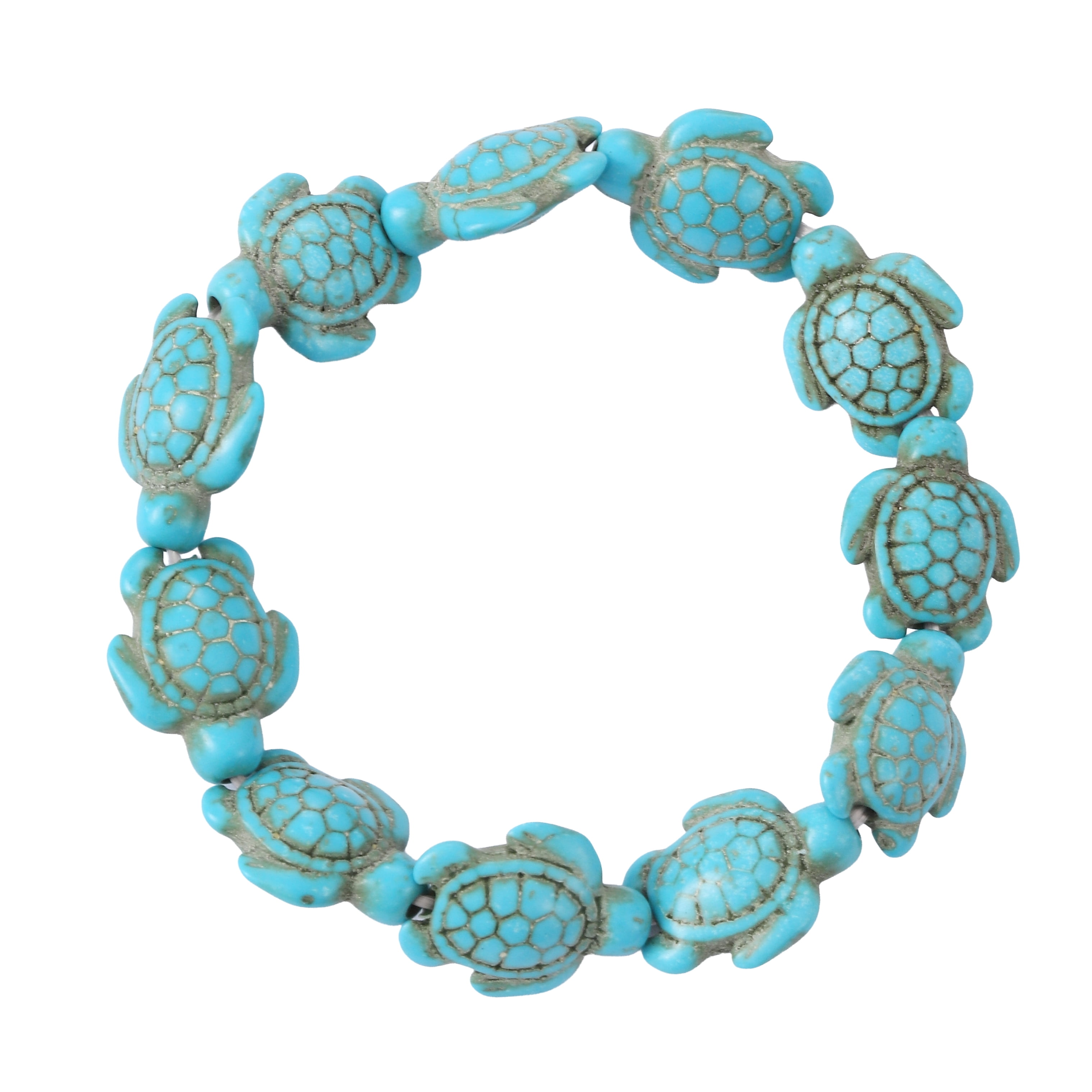 Natural Stone Sun Flower Adjustable Stretch Bracelet