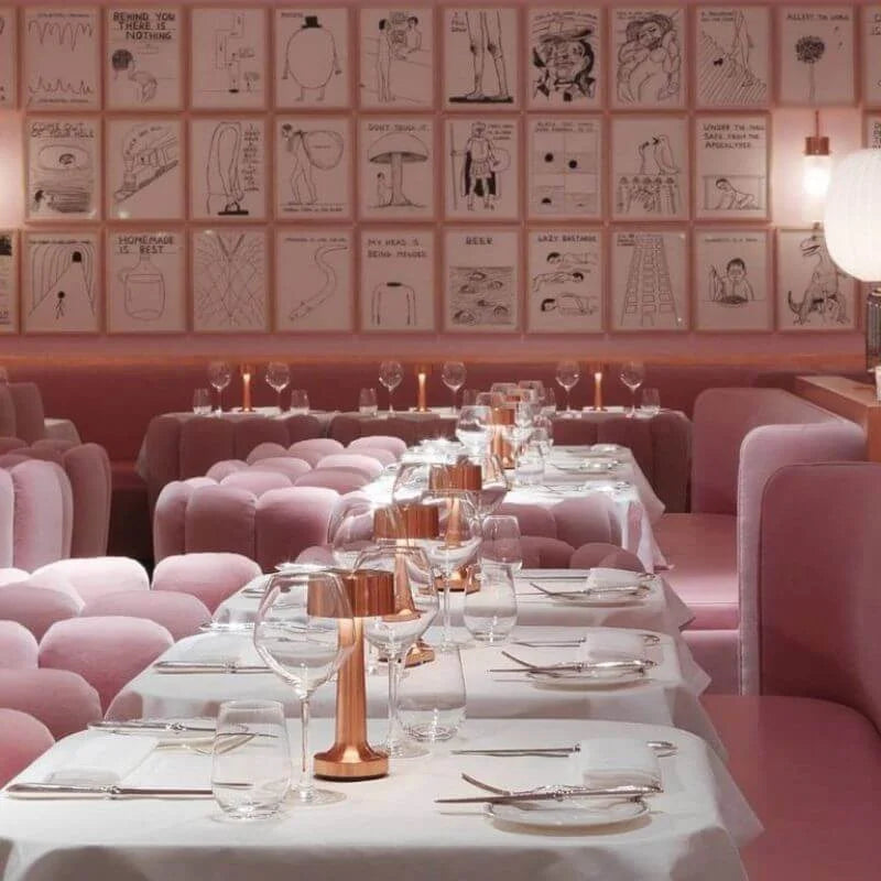 Retro Rechargeable LED Metal Table Lamp