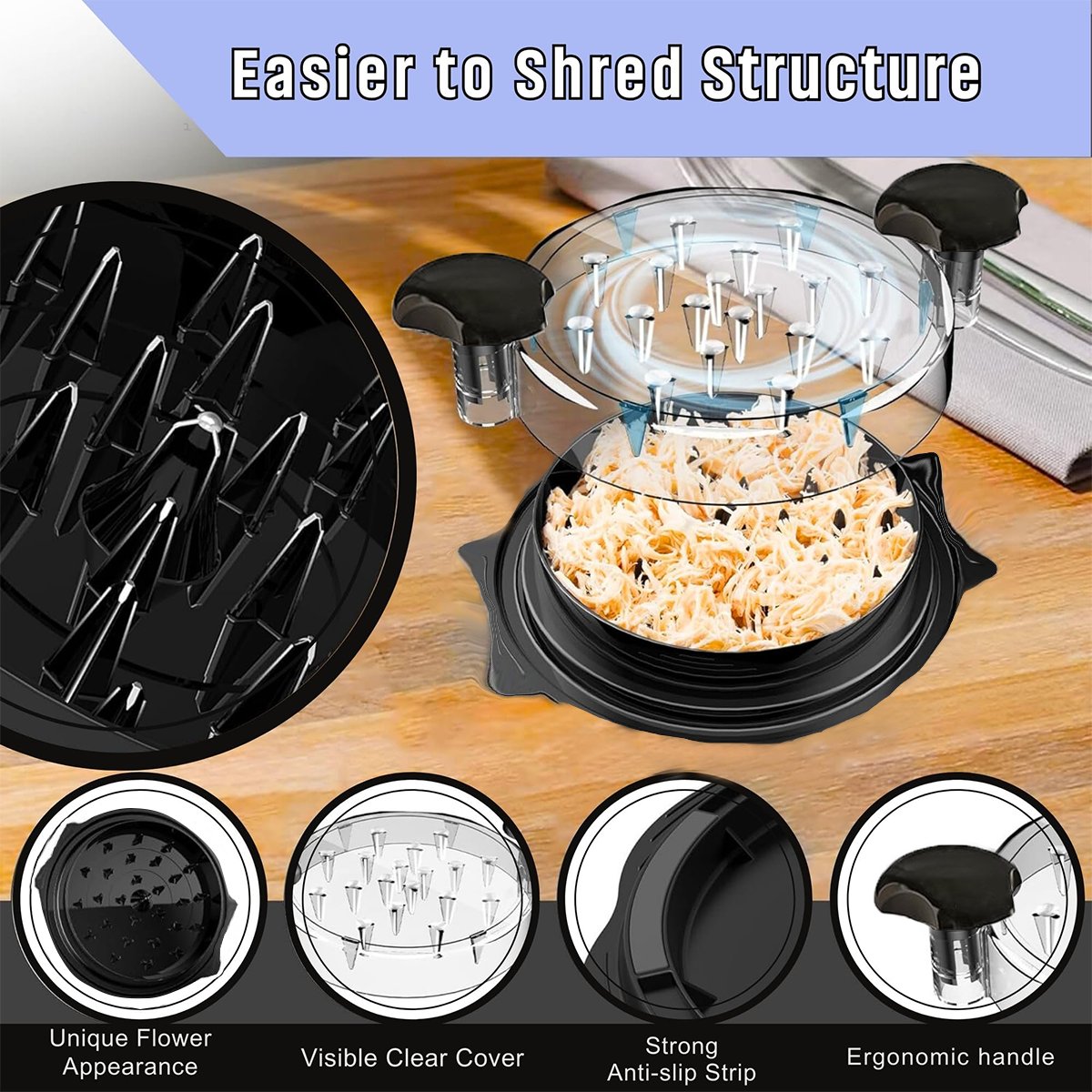 Chicken Shredder Large Chicken Breast Shredder Tool