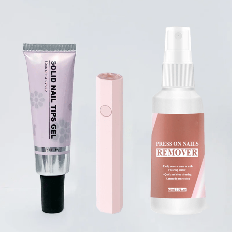 Magic Solid Nail Glue Kit 3-In-1 Nail Art Kits