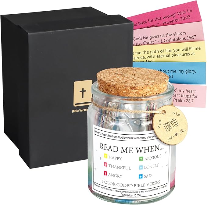 Handmade 90-Days Bible Verses Jar