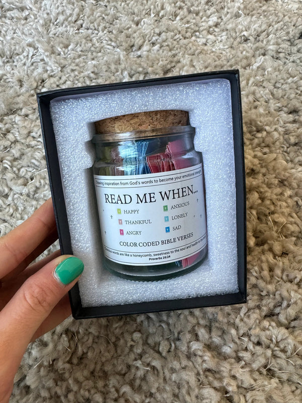 Handmade 90-Days Bible Verses Jar