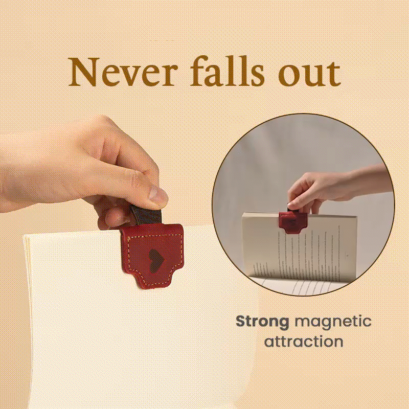 🔥Personalized Magnetic Leather Pen Holder Bookmark
