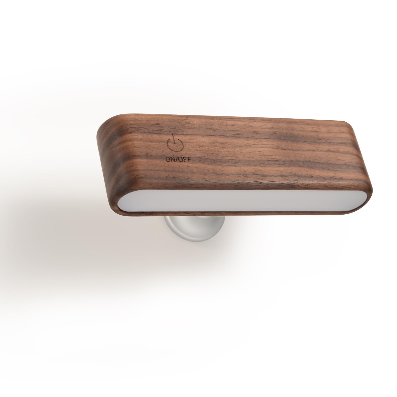 Solid Walnut/Elm Magnetic Wall Lamp with 360° Rotation & Rechargeable Battery