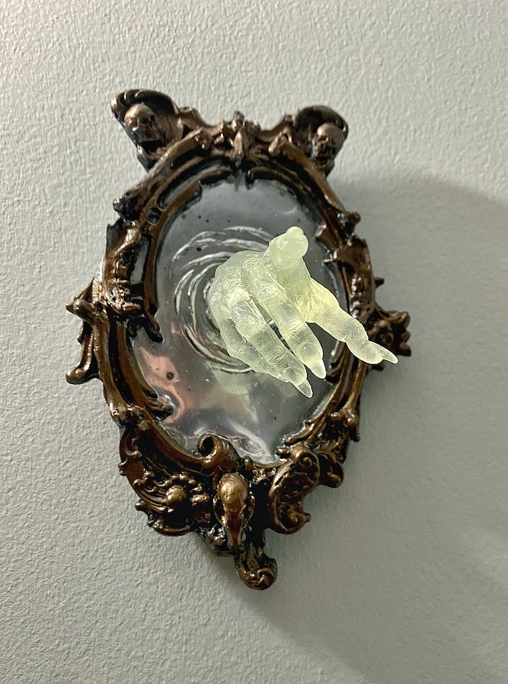 Ghost in the Mirror Wall Plaque - Glow in the Dark