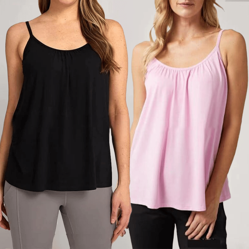 2024 Loose-fitting Tank Top With Built-in Bra