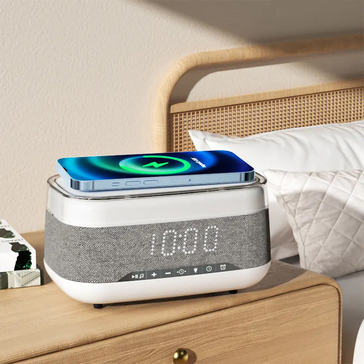 Intelligent Multifunctional Alarm Clock Power Bank Bluetooth Speaker