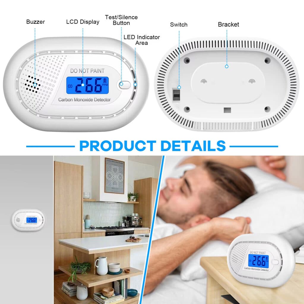 Airanzel Carbon Monoxide Detector - Advanced Detection for Ultimate Peace of Mind