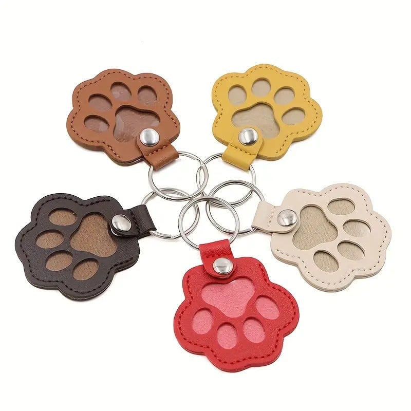 💖Leather Pet Memorial Keychain  🐾 Keep Their Memory Close, Always