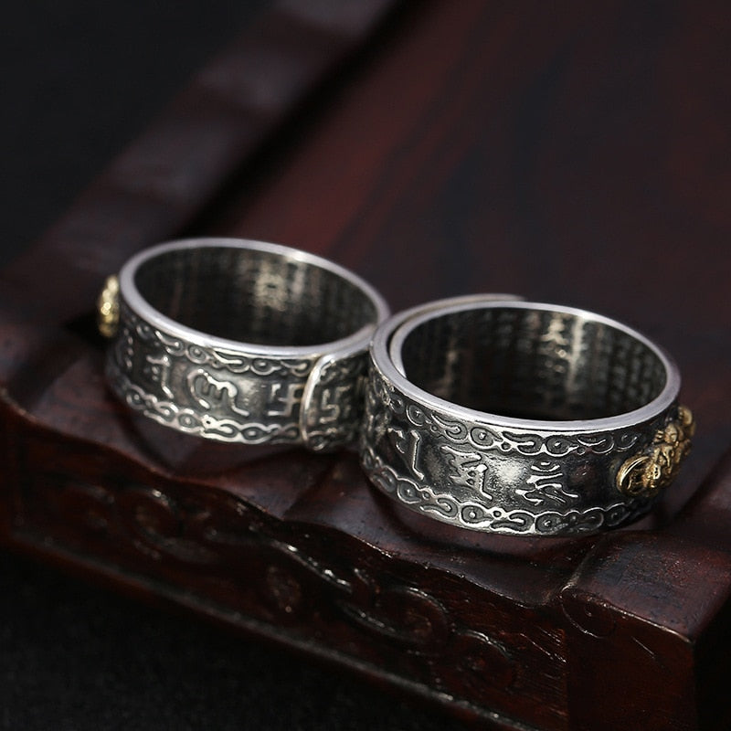 Feng Shui Pixiu Mantra Ring