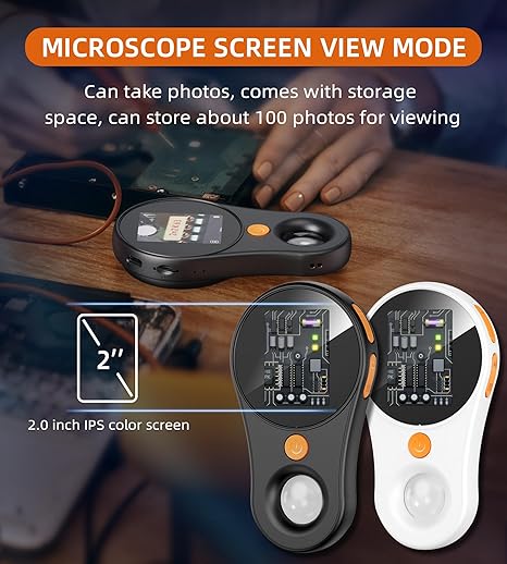 Handheld Digital Microscope PortablePocket Microscope 2-inch Screen
