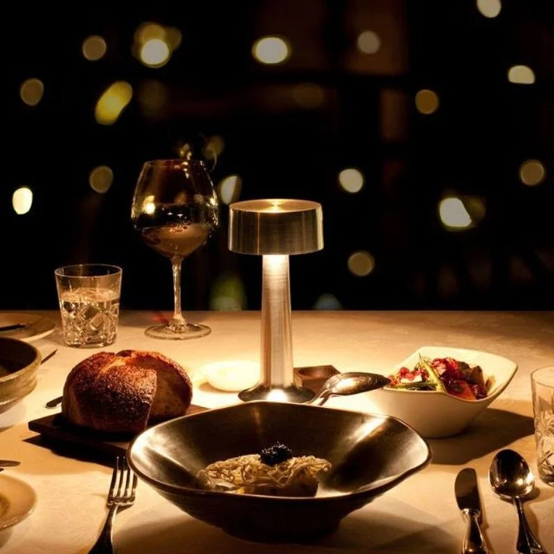 Retro Rechargeable LED Metal Table Lamp