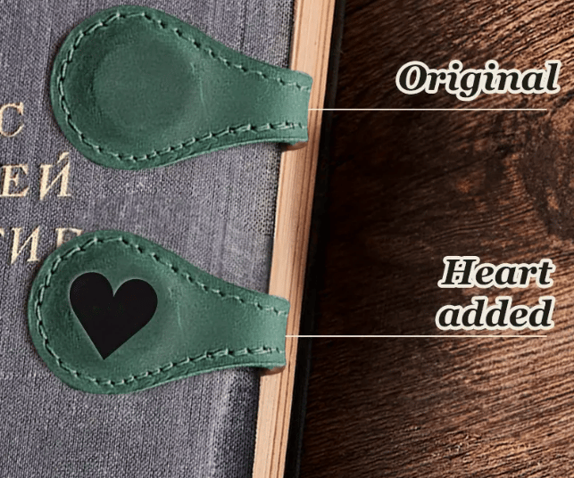 TimelessMark–Personalized Magnetic Leather Bookmark