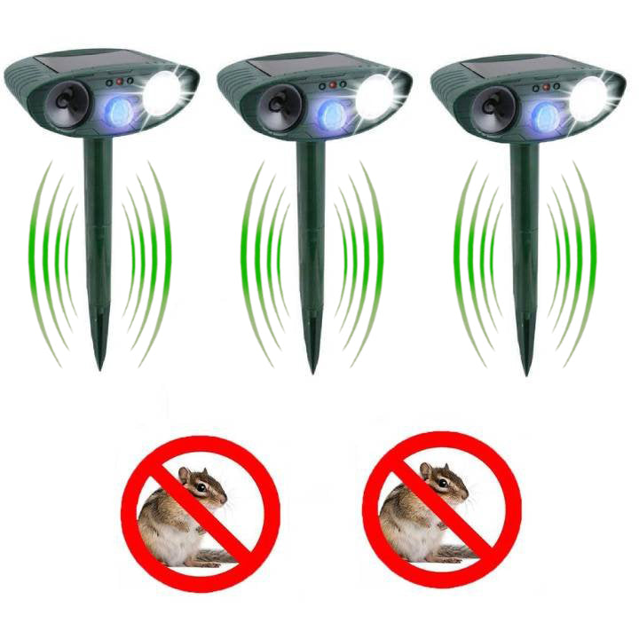 Ultrasonic Chipmunk Repeller - Solar Powered