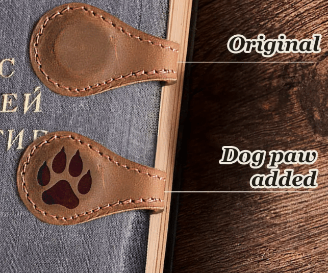 TimelessMark–Personalized Magnetic Leather Bookmark