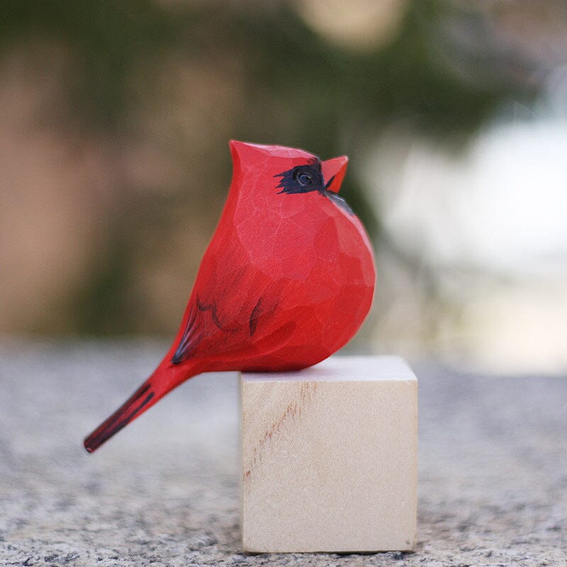 Cardinal Hand Wood Carving