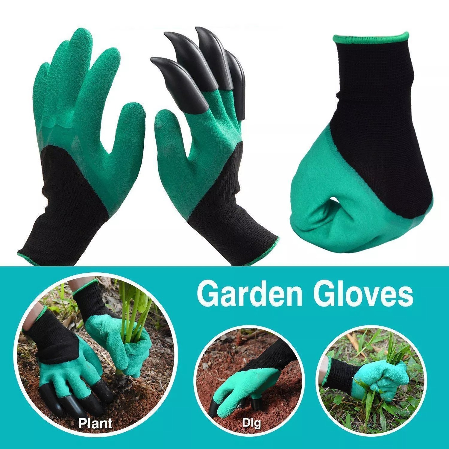Garden Genie Gloves With Claws