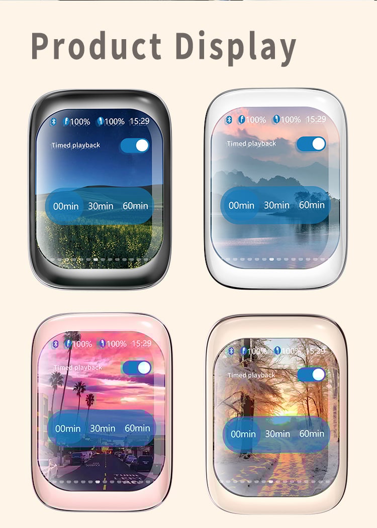 2025 NEW Intelligent Full-color Touch Screen Slider Earphones