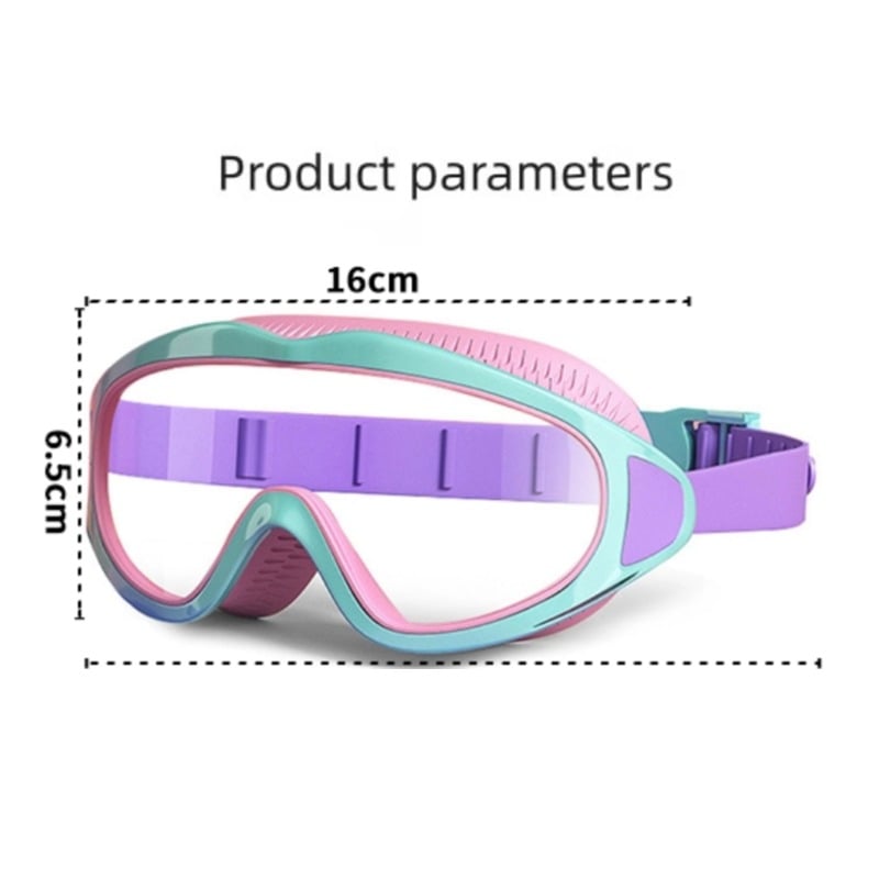 HD children's large frame waterproof and anti-fog swimming goggles