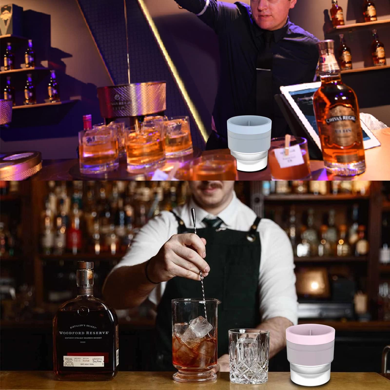 Food Grade Stackable Slow Melting DIY Ice Ball For Cocktail Whiskey