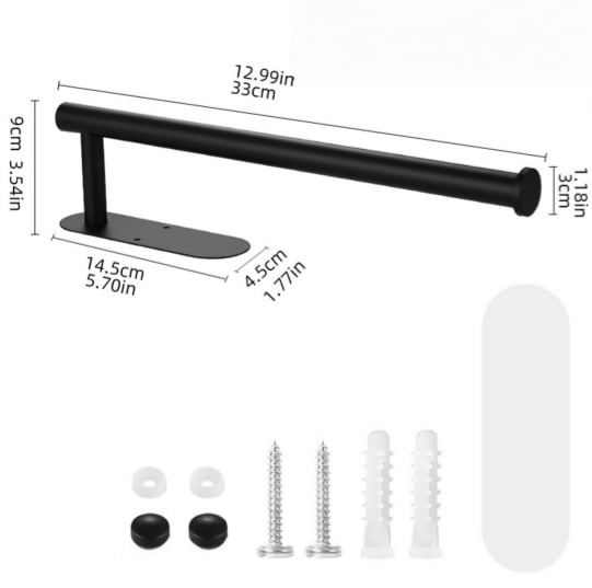 Under Cabinet Paper Towel Holder | No-Drill Mounting | Maximize Counter Space