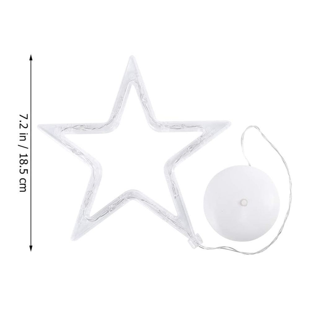 Christmas Lights LED Window Sucker Lamp Battery-Operated for Window Decorations