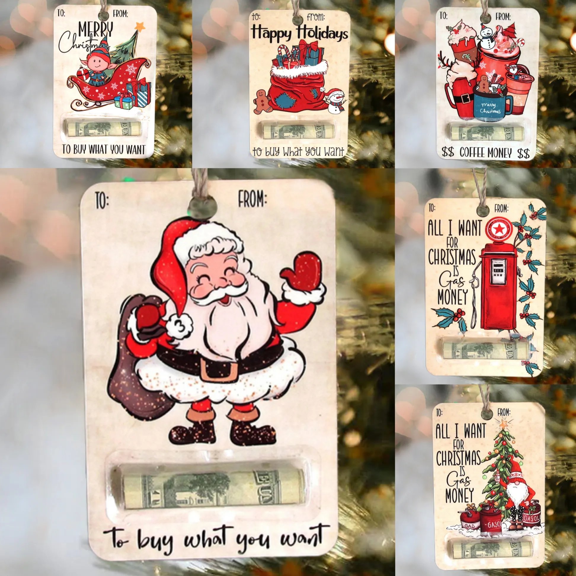 2024 Christmas Gift--Christmas Money Holders Gift