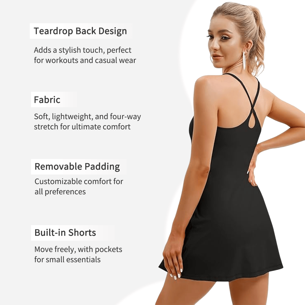 The Ultimate Tummy Control Backless Active Dress -Made for Movement & Easy Bathroom Breaks