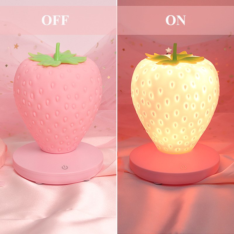 Strawberry Night Light Soft Silicone Table Lamp