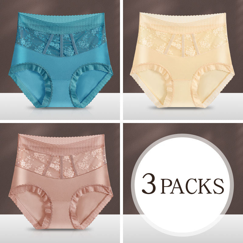 Pay 1 Get 3pcs Sexy Tummy Control Hip Lifting Seamless Ice Silk Panties