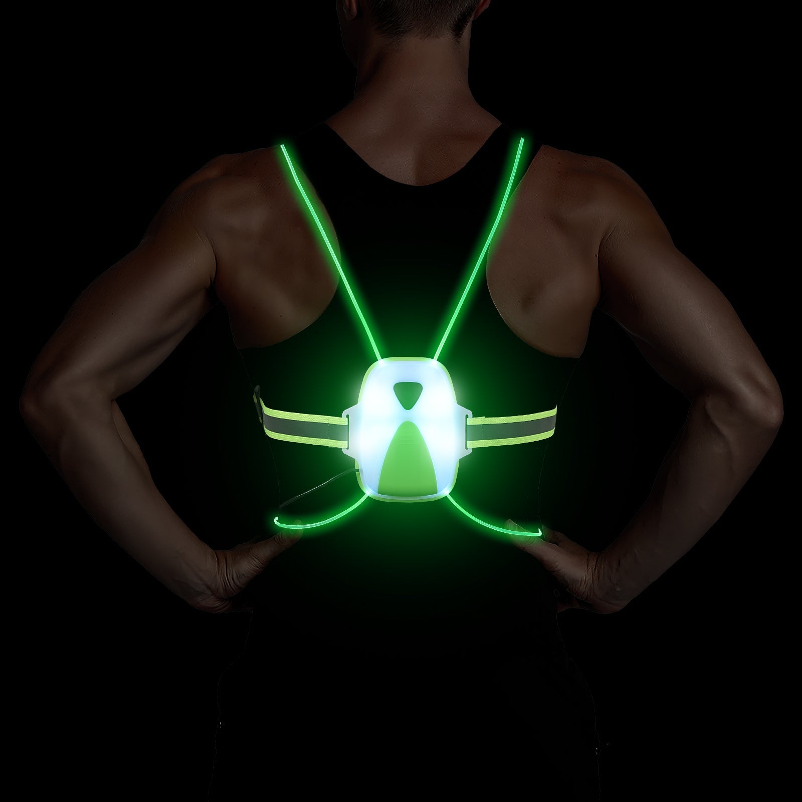High Visibility Men's / Women's Reflective LED Running Safety Vest