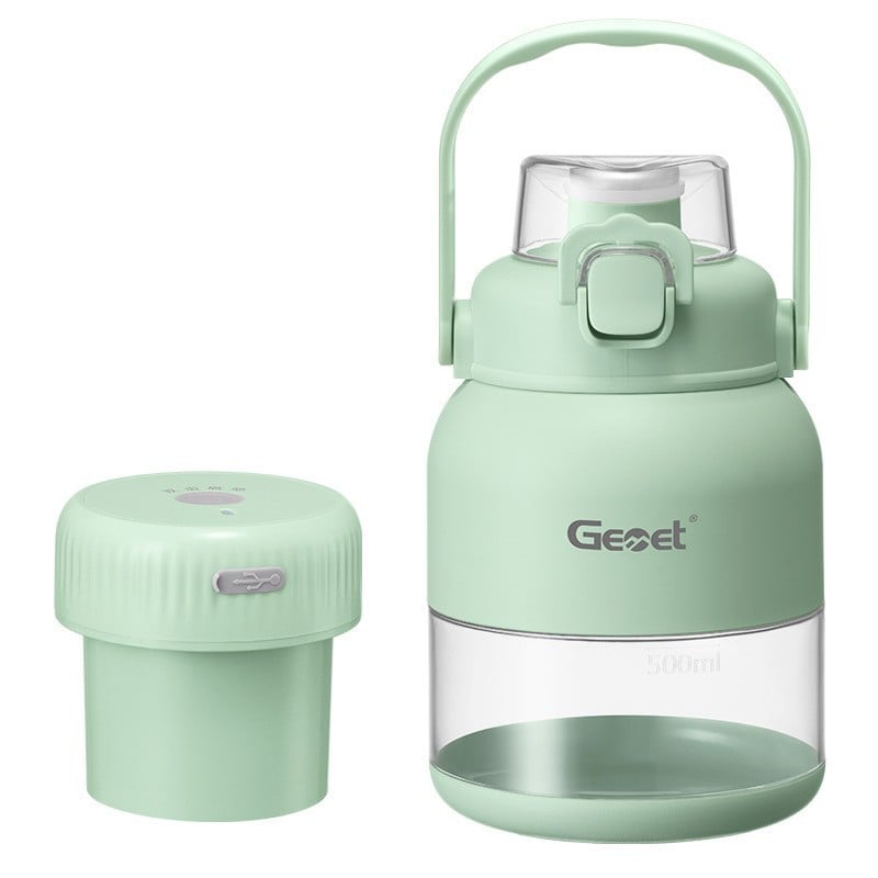 BPA-Free Electric Citrus Juicer 17 oz, Straw, Two Lids, Portable Blender for Smoothies, Shakes, Food Prep & Frozen Blending - Outdoorfun