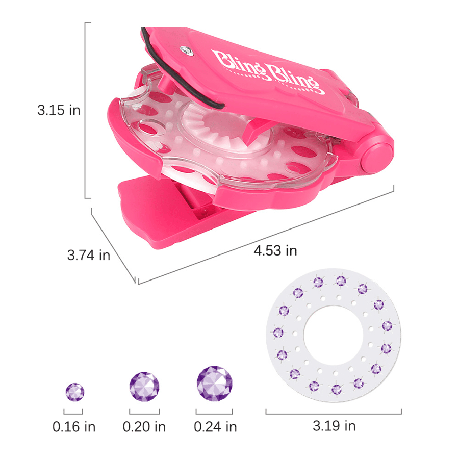 Hair Gemstone Styling Set | Glitter Diamond Tools