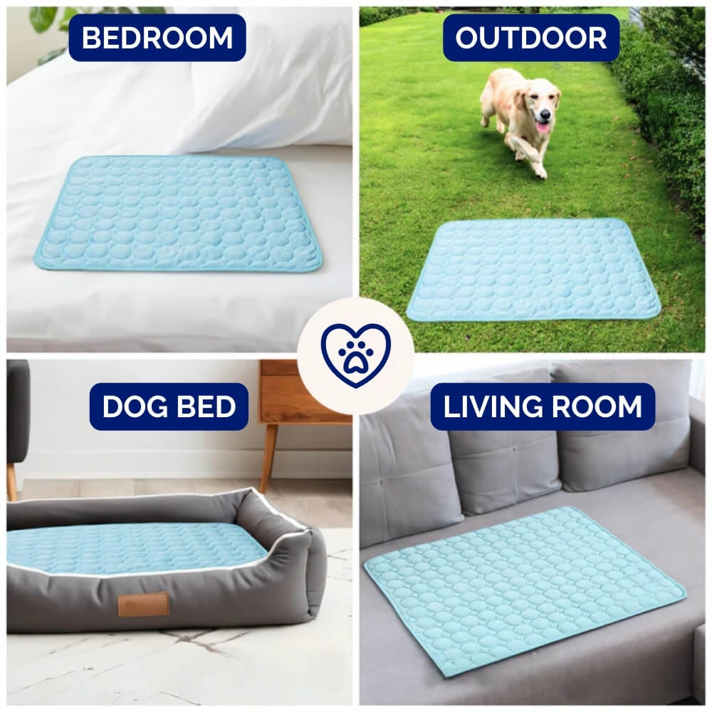 Pressure Activated Cooling Mat for Dogs with Self Recharging Gel