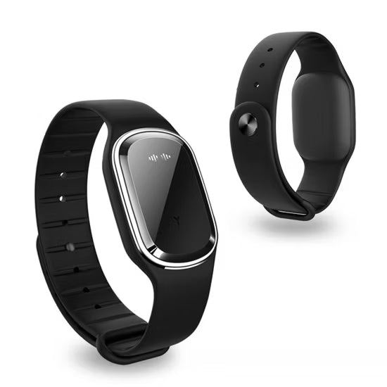 Ultrasonic Mosquito Repellent Bracelet with Adjustable Silicone Band and 130-Hour Battery