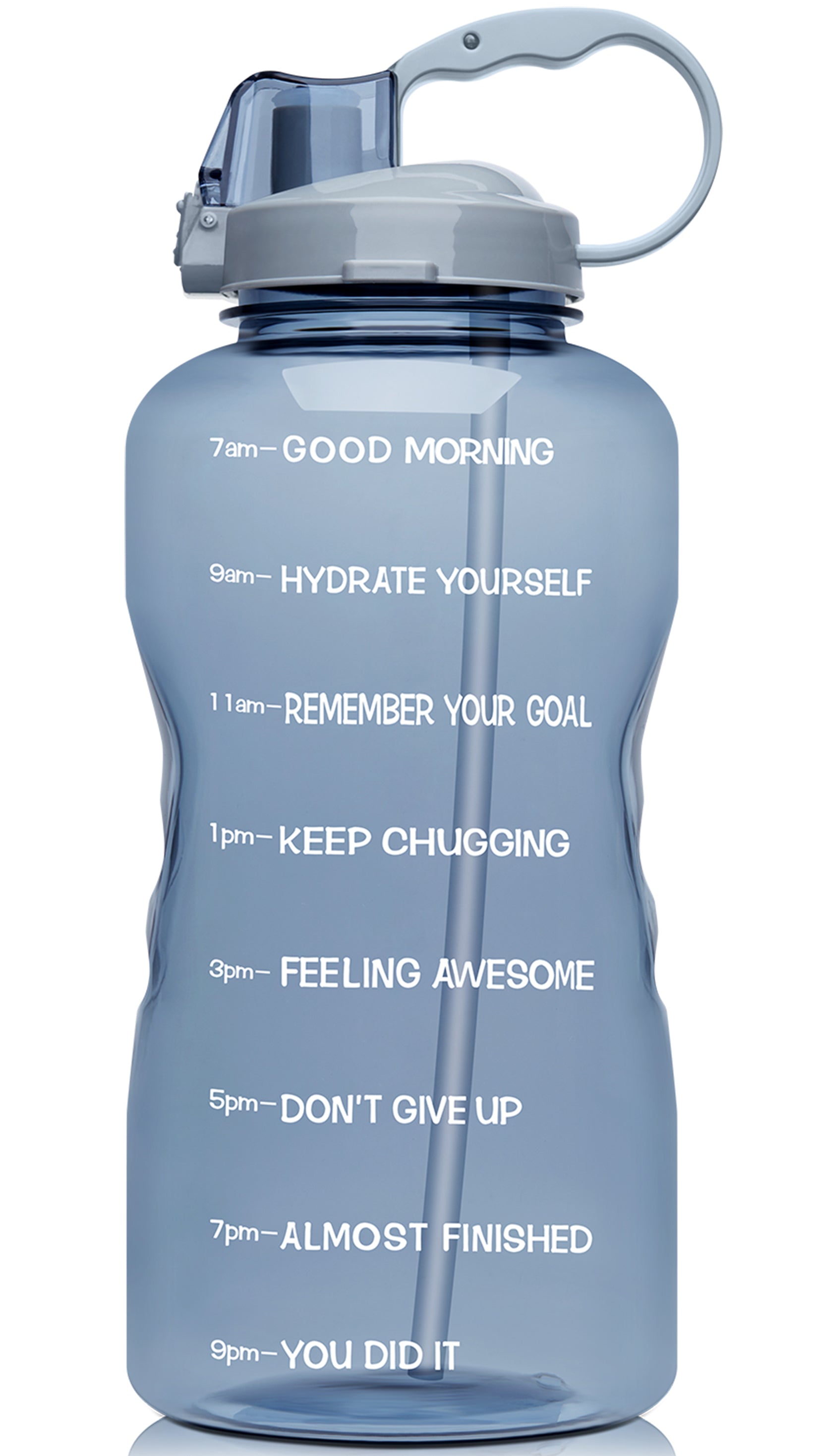 64oz Leak-Proof Water Bottle with Detachable Straw for Fitness