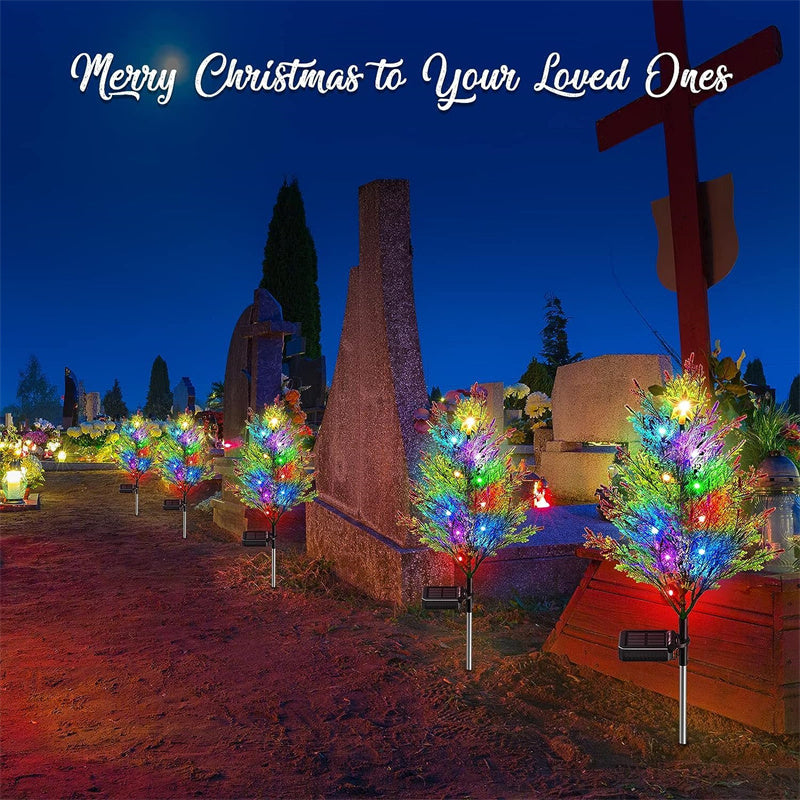 Solar Glowing Stars Chrismas Tree Light