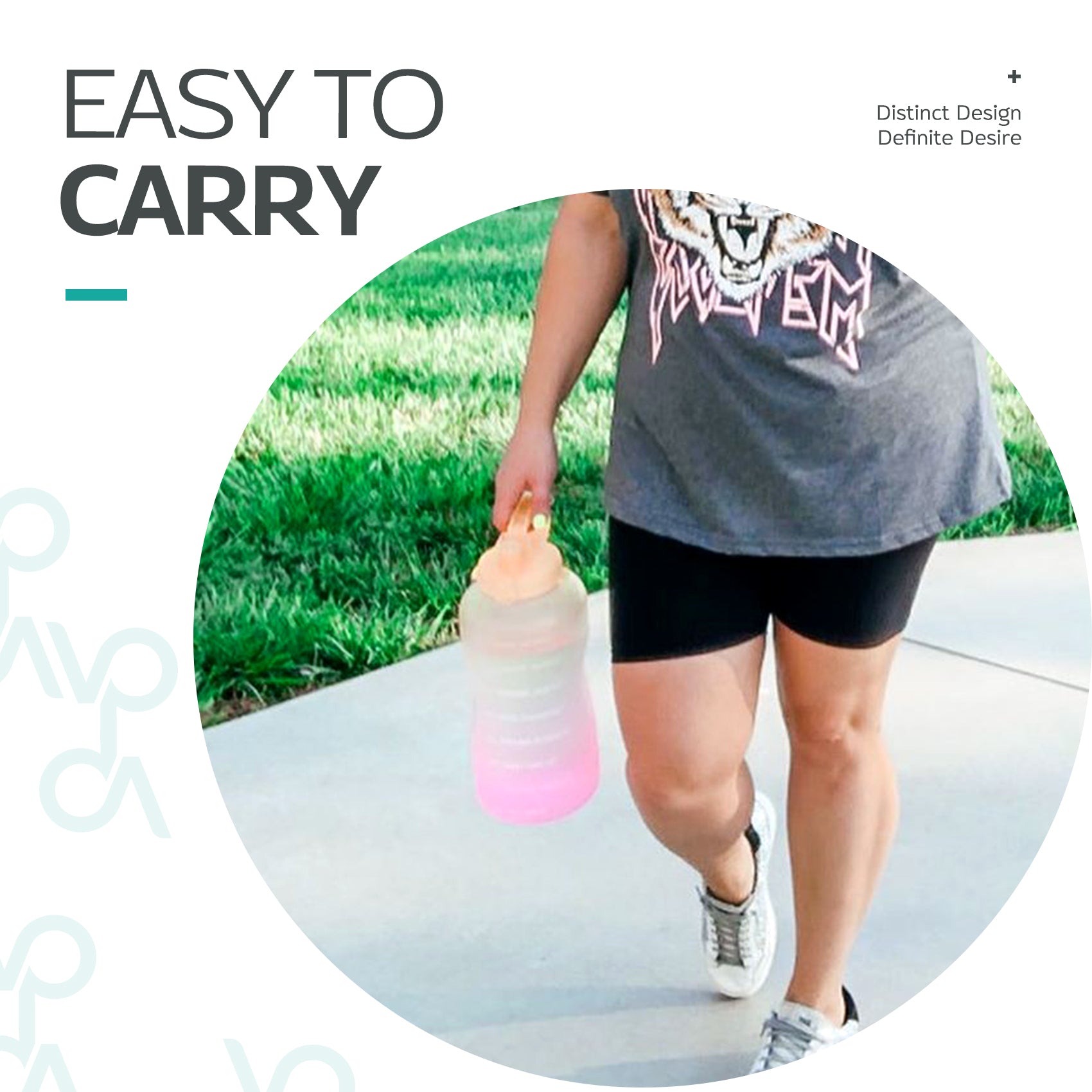 64oz Leak-Proof Water Bottle with Detachable Straw for Fitness