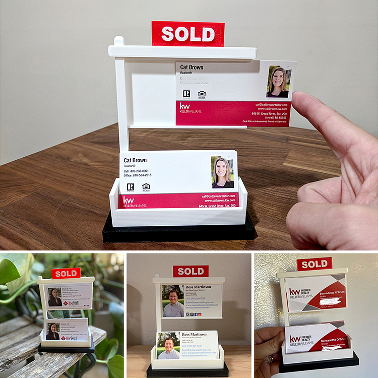 Real Estate Business Card Display