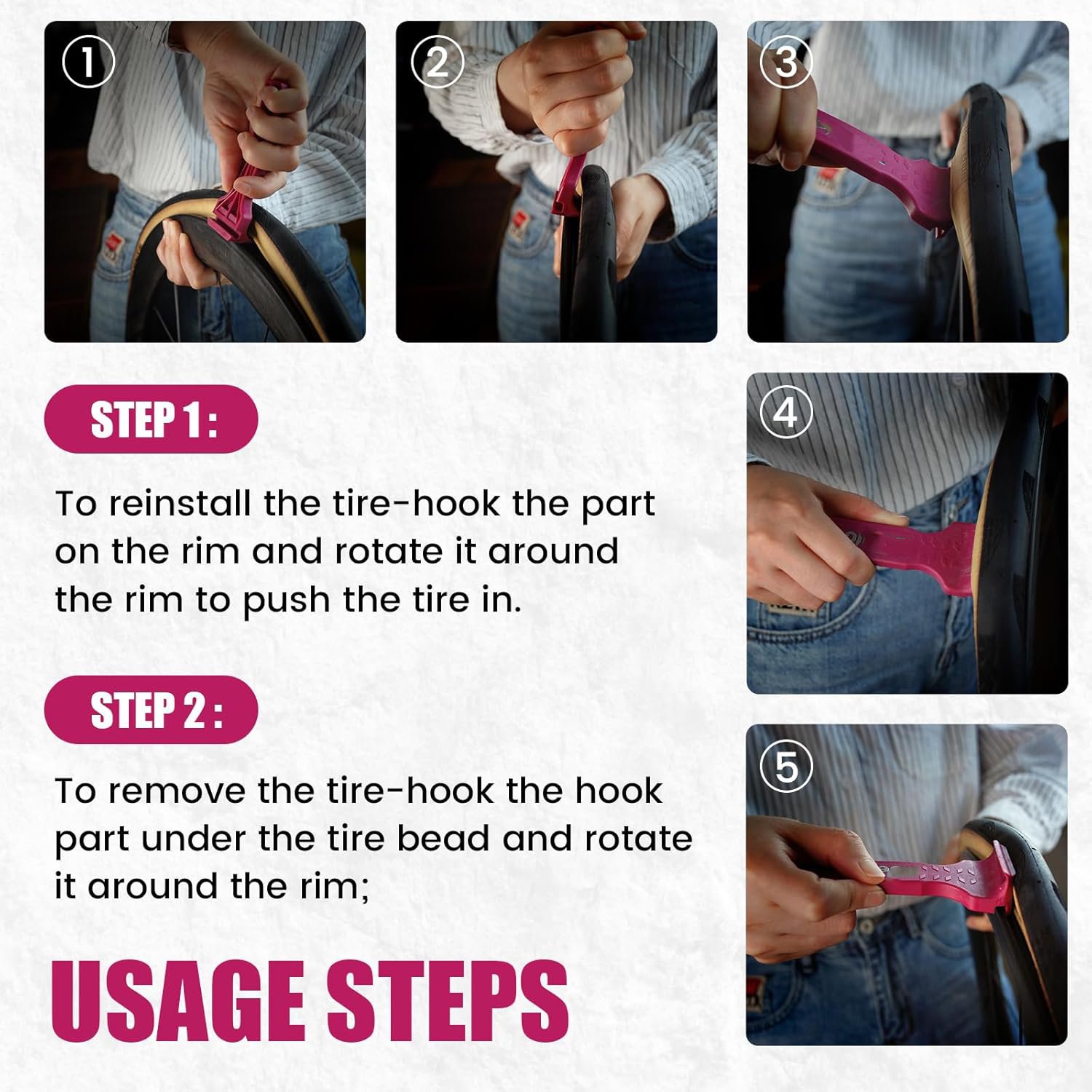 🚵2-in-1 Bicycle Tyre Lever Crowbar👨‍🔧