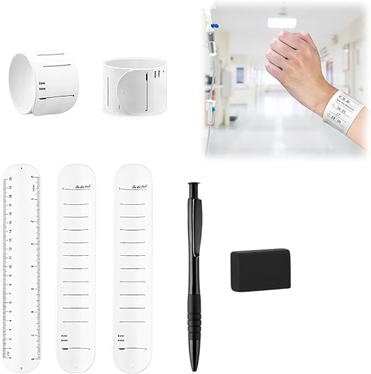 Usoway Reusable Erasable To Do List Silicone Wrist Band,Notes From A Wrist Band Waterproof,Doctor Nurse Reminder Bracelet,Teacher Veterinary Secretary Assistant Work Memo