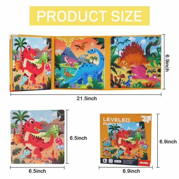 Wooden 3-In-1 Magnetic Advanced Folding Puzzle